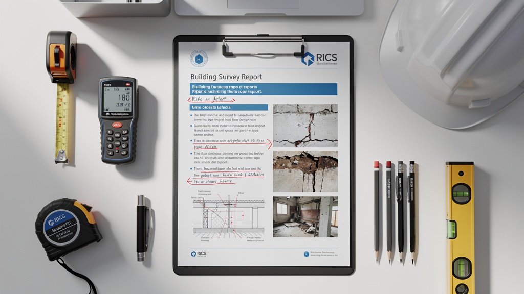 RICS building survey report for an East Sussex property showing condition ratings and detailed defect descriptions